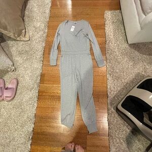 Splendid Light Gray jumpsuit- soft knit